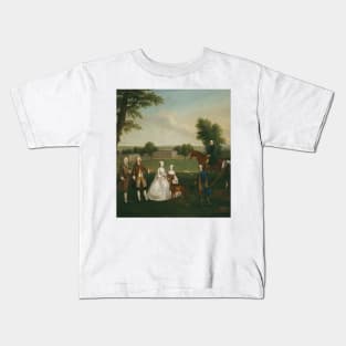 Thomas Lister and Family at Gisburne Park by Arthur Devis Kids T-Shirt